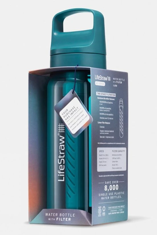 Lifestraw Go Series Water Filter Bottle - 1L 2 Lifestraw Go Series Water Filter Bottle - 1L - Image 2