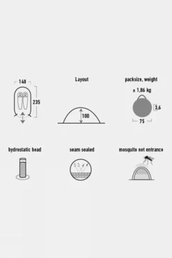 High Peak Vision 2 Pop Up Tent -Cotswold Outdoor g5fb3y0094 7070 g