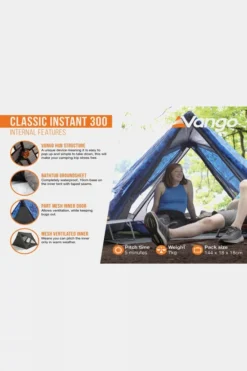 Vango Classic Instant 300 Tent -Cotswold Outdoor g5fc3y0047 4287 q