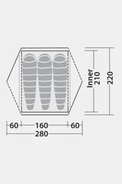 Robens Aster 3 Pro Tent -Cotswold Outdoor g5fc3y0064 5252 c
