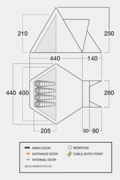 Vango Teepee Air 400 Tent 13 Vango Teepee Air 400 Tent -Cotswold Outdoor g5fd3y0028 4141 g