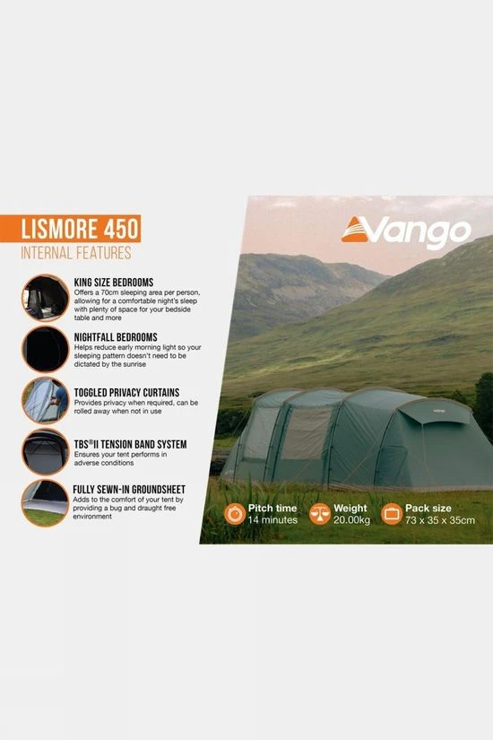 Vango Lismore 450 Tent Package 6 Vango Lismore 450 Tent Package - Image 6
