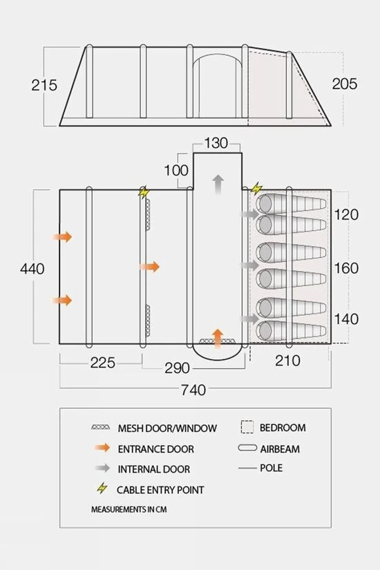 Vango Rome II Air 650XL Tent 2022 3 Vango Rome II Air 650XL Tent 2022 - Image 3