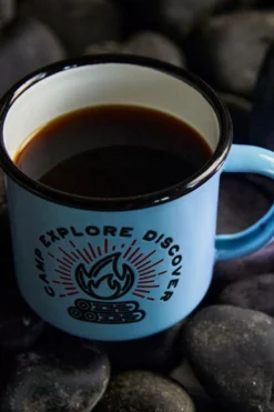 Gentlemen's Hardware Camp Explore Discover Enamel Mug -Cotswold Outdoor j4de390068 4343 c